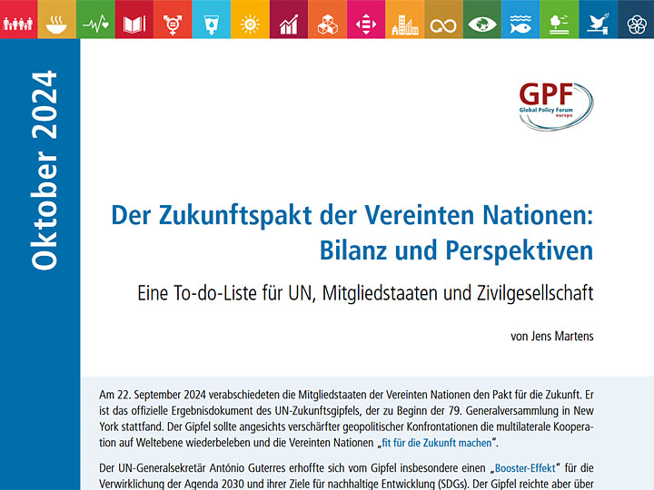 Der Zukunftspakt der Vereinten Nationen